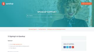3. Signing in to Speakap – Speakap Support