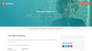 I can't sign in to Speakap. – Speakap Support