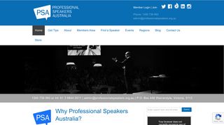 The Peak Body for Professional Speaking in Australia