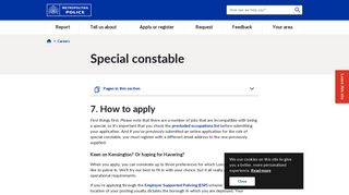 Special constable - Met Police