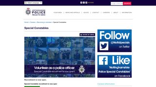 Special Constables | Nottinghamshire Police