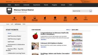 Staff Website / Home - Ritenour School District
