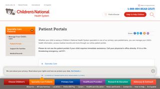 Patient Portals | Children's National