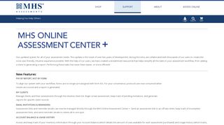 Status Page for the MHS Online Assessment Center + Multi-Health ...