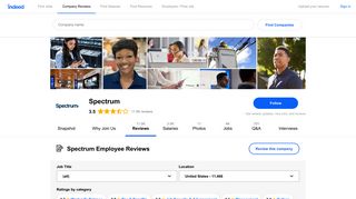 Working at Spectrum: 11,377 Reviews | Indeed.com