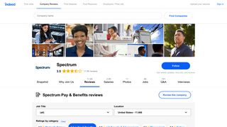 Working at Spectrum: 4,232 Reviews about Pay & Benefits | Indeed.com