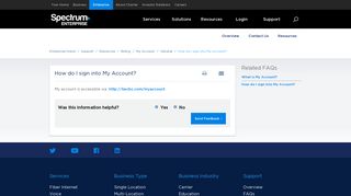 How do I sign into My Account? - Spectrum Enterprise