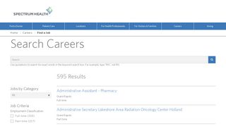 Search Careers - Find Jobs at Spectrum Health