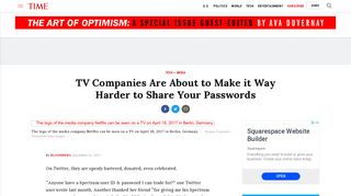 Spectrum, ESPN Crack Down on Password Sharing for TV | Time