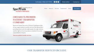 Spectrum Patient Services: Ontario's premier patient transfer company