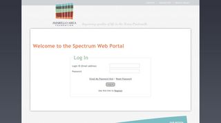 Log On - the Spectrum Web Portal
