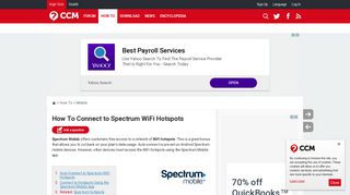 How To Connect to Spectrum WiFi Hotspots - Ccm.net