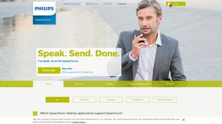 Philips SpeechLive - Support