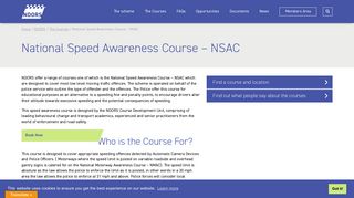 National Speed Awareness Course - NSAC | NDORS