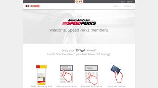 Speed Perks members save with the Fuel Rewards program.