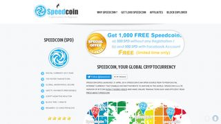 Speedcoin [SPD] - Your Global Digital Internet Currency
