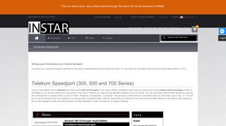 Telekom Speedport - INSTAR USA