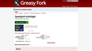 Speedport-Autologin - Greasy Fork