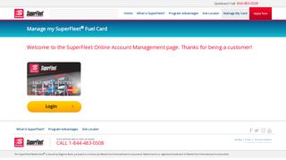 SuperFleet Manager Secure Account Portal