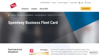 Speedway Business Fleet Card | Fleet Cards & Fuel Management ...