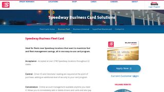 Speedway Business Fleet Card - Speedway