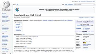 Speedway Senior High School - Wikipedia