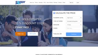 Speedy Paper Writing Service - 10% Discount Code 2019 - Customers ...