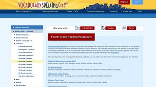 4th Grade Reading Practice - Fourth Grade Reading ... - Spelling City