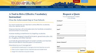 Schools and Districts - Spelling City
