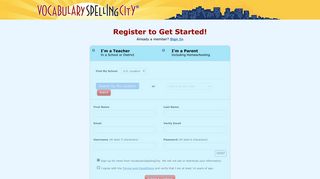 Register - Spelling City