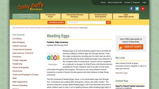 Reading Eggs - Cathy Duffy Reviews