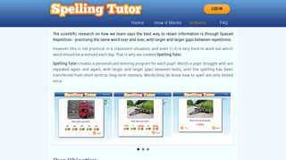 Schools - Spelling Tutor