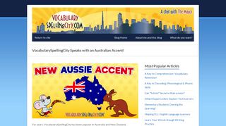 VocabularySpellingCity Speaks with an Australian Accent ...