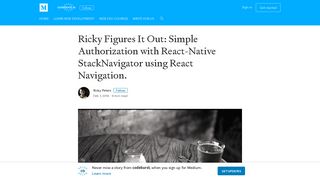Ricky Figures It Out: Simple Authorization with React-Native ...