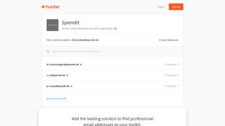 Spendit - email addresses & email format • Hunter - Hunter.io