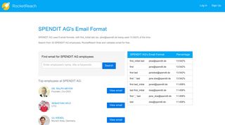 SPENDIT AG's Email Format | Email Format for spendit.de