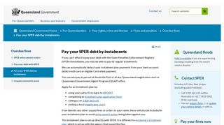 Pay your SPER debt by instalments | Your rights, crime and the law ...