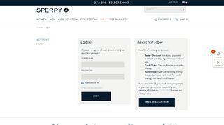 My Account | Sperry