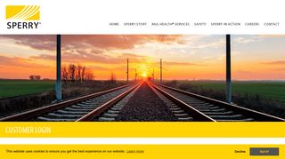 Access Your Customer Portal - Sperry Rail Service