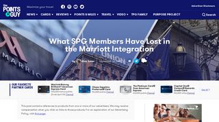 What SPG Members Have Lost in the Marriott Integration
