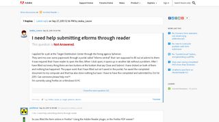 I need help submitting eforms through reader | Adobe Community ...