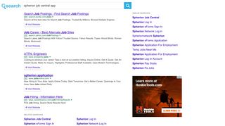 spherion job central app, Search.com