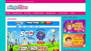 Spice Bingo | Win Up To 500 FREE Spins Here! - Bingo Mum