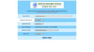 status - Spices Board