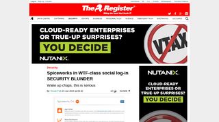 Spiceworks in WTF-class social log-in SECURITY BLUNDER • The ...