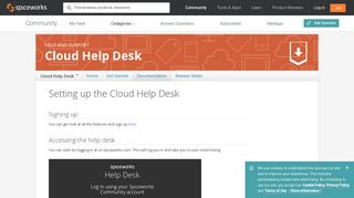 Setup Guide: Cloud Help Desk - Spiceworks - Spiceworks Community