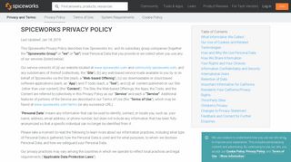 Spiceworks Privacy Policy
