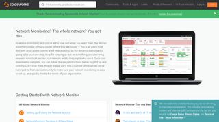 Download Network Monitor - Spiceworks