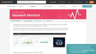 Spiceworks Network Monitor: Support Documentation - Spiceworks