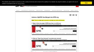 MySPIE Sign-in Has Moved to SPIE.org